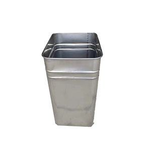 Baril intérieur de poubelle, accessoires pour poubelle, boîte à déchets galvanisée, baril intérieur en acier inoxydable moulé, poubelle de tri des déchets - Product Image 5