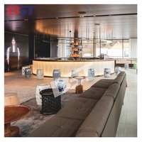 Comptoir de bar de Restaurant de luxe, grand comptoir de bar rond LED de boîte de nuit design