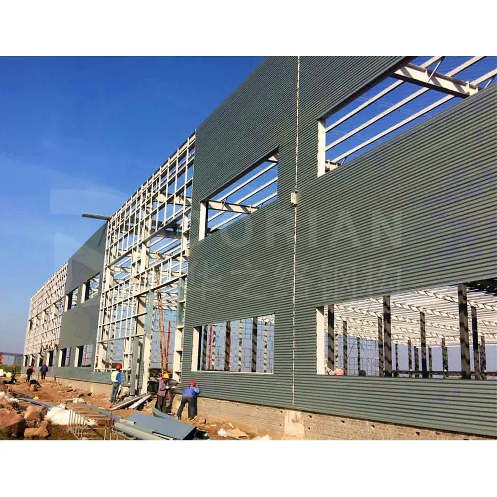 2 Storey Steel Frame House Warehouse Light Steel Structures Plant Metal Building 24x30