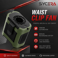 Ventilateur portable de ceinture 8000 mAh, ventilateur à clipser sur la ceinture, flux d'air haute vitesse, ventilateur personnel rechargeable, service OEM ODM