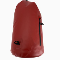 Mochila impermeable de alta visibilidad, bolsa seca con correa de malla y bolsillo frontal, 30l