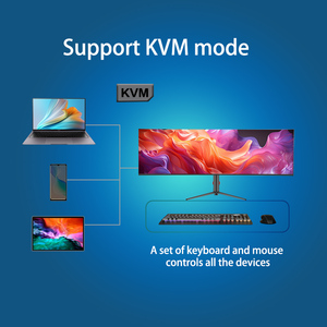 จอคอมพิวเตอร์โค้งไร้ขอบขนาด 49 นิ้ว ดีไซน์ใหม่ 144 Hz 1ms สำหรับพีซี 38 40 นิ้ว LED LCD 2k 4k 5k สำหรับเล่นเกม - Product Image 4