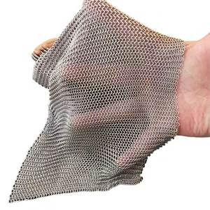 <span class=keywords><strong>Maille</strong></span> de chaîne en acier inoxydable de qualité supérieure de 2 mm - Éponge à récurer robuste pour cuisine et barbecue - Product Image 1