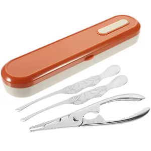 Vente chaude Portable Écologique En Acier Inoxydable Outils De Fruits De Mer Couteau À Huîtres Peau De Crabe <span class=keywords><strong>Crevette</strong></span> Homard <span class=keywords><strong>Pince</strong></span> Pinces Picks - Product Image 4
