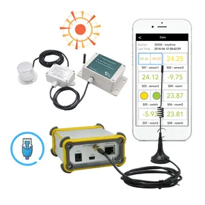 Contrôleur en ligne sans fil 4-20mA Radiomètre d'irradiance Capteur de rayonnement solaire contrôleur d'enregistreur de données