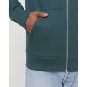 Felpa con cappuccio unisex con cerniera, merchandising sostenibile - Product Image 2