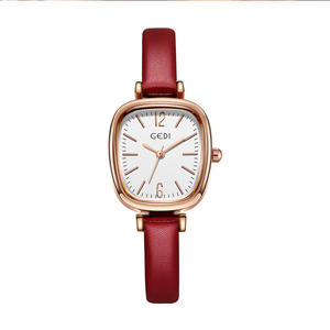 GEDI 51073 cinturón minimalista para mujer, ligero, esfera pequeña resistente al agua, reloj ovalado de nicho para estudiantes a la moda, a la moda y - Product Image 2