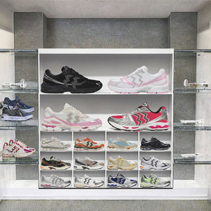 <span class=keywords><strong>Scarpe</strong></span> da Corsa Asicshoes 2160 Sneakers con Piattaforma 1130 per <span class=keywords><strong>Uomo</strong></span> e Donna GT Outdoor Nero Argento Puro con Lacci in Tessuto di Cotone - Product Image 3