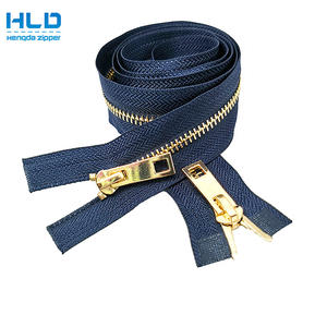 Hengda Usine Personnalisée3 #5 #8 #2 Way Veste <span class=keywords><strong>Fermeture</strong></span> Éclair Séparée Haut De Gamme <span class=keywords><strong>Double</strong></span> <span class=keywords><strong>Curseur</strong></span> Laiton Métal <span class=keywords><strong>Fermeture</strong></span> Éclair - Product Image 5