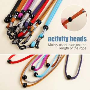 Chaîne de lunettes de lecture unisexe tendance 2025 de haute qualité, cordon de maintien en cuir antidérapant pour lunettes de soleil - Product Image 6