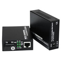 Gigabit 10/100/1000base Ethernet 1 SC medya dönüştürücü Rj45 tek Fiber