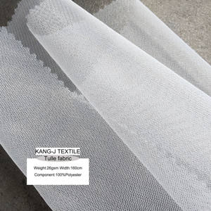 100% Polyester 20D Tulle <span class=keywords><strong>Tissu</strong></span> 160cm Longueur 26gsm Poids Léger pour Blanc Tulle Rideaux Robes Longues Jupes Sacs <span class=keywords><strong>Tissu</strong></span> - Product Image 1