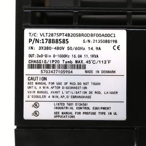 ระบบขับเคลื่อนอัตโนมัติ VLT 2800 ซีรีส์ 7.5 กิโลวัตต์ 10 VLT2800 VLT2875PT4B20SBR0DBF00A00C1 178B8585 - Product Image 4