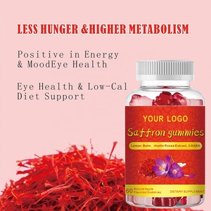 Gommose allo Zafferano per Adulti OEM ODM - Estratto Premium di Crocus Sativus per Supporto dell'Umore e Relax, Vegane, Non-OGM (60 Pezzi MOQ 500pz) - Product Image 5