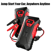 Arrancador de Coches Multifuncional de 12V con Pantalla Digital, Suministro Externo Universal de Carga Rápida y Segura (8000mAh, 10000mAh, 12000mAh, 16000mAh)