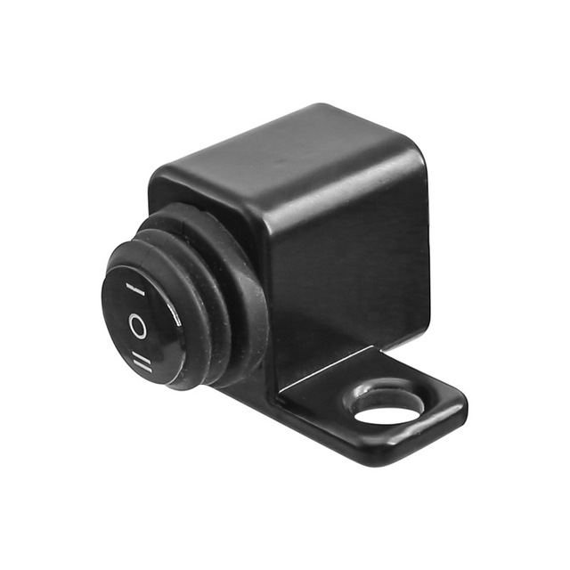 Handlebar Single Head Dual Button Switch LED Electric Bike Motorcycle Spotlight with Three Levels of Three in One Dimming