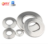 Fastener Spring Washer M4-M16 Single Embossed Washer 304 Knurled Stainless Steel Plain GB Countersunk Dress Washers Zinc,plain