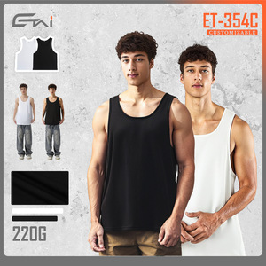 قميص رياضي رجالي بدون أكمام من دريمينج ليون، تصميم أمريكي رياضي على شكل حرف I، 93% قطن و7% سباندكس، مريح وعالي الجودة - Product Image 5