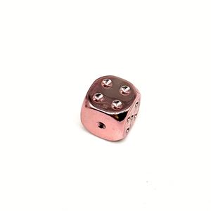 Vacuum Plating Metallic Finish Personalized Gold Silver Rose Gold 16mm Acrylic Gaming Board Game <b>Dice</b> - Product Image 3