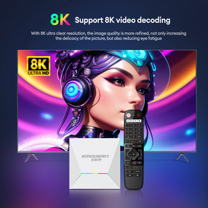 Vente en gros Emodern Amlogic S905X5M Smart TV Device Meilleur boîtier TV Android 8K 5G WiFi 2.4G 5G HD Stockage personnalisé - Product Image 3