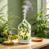 Diffuseur d'huiles essentielles en verre USB 200 ml, décoration d'intérieur, diffuseur d'arômes, humidificateur d'air avec minuterie