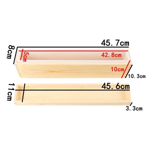 INTODIY Boîte en bois rectangulaire avec couvercle, Moule Tusi, Moule à savon anti-gonflement, Moule en silicone pour savon artisanal à froid - Product Image 5