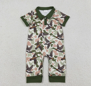 Combinaison d'été pour bébés garçons à imprimé camouflage 5 couleurs, combinaisons de chasse pour frères et sœurs - Product Image 4
