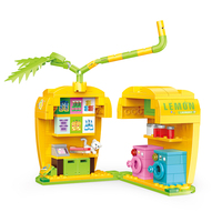COGO Lot de 257 blocs de construction créatifs en plastique pour maison fruitière, jeu éducatif pour enfants