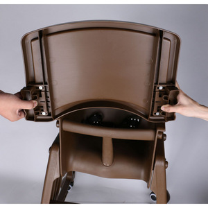 Silla alta para niños Double Swords, silla de comedor multifuncional con ruedas, mesa y silla móviles de plástico fijo con - Product Image 4