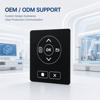 Fabricant chinois de produits d'impression de précision, conçoit sur mesure des panneaux tactiles HMI multifonctionnels pour la maison intelligente, imprimés à l'écran haute précision.