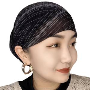 Chapeau africain en maille pour femmes musulmanes, foulard, couvre-chef avec décoration de bijoux, respirant et écologique, adapté pour la vente en gros - Product Image 5