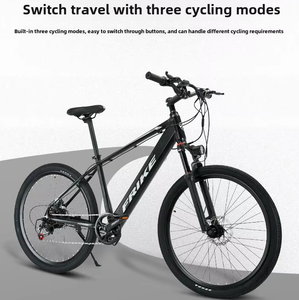 Vélo de montagne électrique <span class=keywords><strong>pas</strong></span> <span class=keywords><strong>cher</strong></span> 26 pouces en acier, 21 vitesses, roues en alliage d'aluminium, batterie 48V 250W, autonomie 30 km, fourche à suspension, freins à disque - Product Image 1