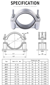Pince de fixation de câble en alliage d'aluminium, pince de câble haute tension en alliage d'aluminium, attache-câble - Product Image 6
