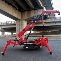 Grue araignée RST L-718 de 14 tonnes, diesel, à rotation complète, hydraulique, télescopique, sur chenilles, pour la construction en acier et les levages lourds