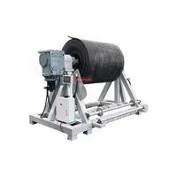 Enrouleur de bande transporteuse automatique robuste Beltwin à commande PLC, capacité de 7 tonnes, pour équipement de déroulage/enroulement de bandes transporteuses