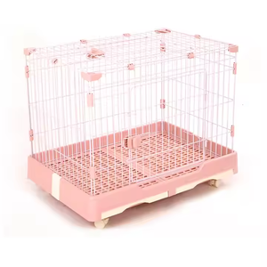 Yüksek kalite ağır tel çıkarılabilir örgü pedalı islak kuru köpek kafesi lüks nefes köpek evi ışıklık ile büyük köpekler için - Product Image 4