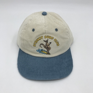 Gorra de Béisbol de Tela de Pana 100% Algodón de Alta Calidad con Logotipo Bordado Personalizado - Product Image 2
