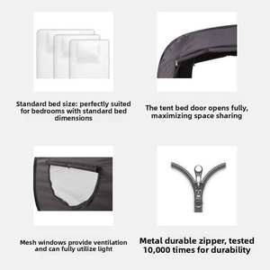 Tente de plage instantanée intérieure/extérieure, double occultation, anti-moustiques, imperméable, quatre saisons, <span class=keywords><strong>pliable</strong></span>, <span class=keywords><strong>abri</strong></span> coupe-vent - Product Image 6