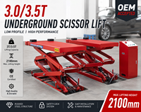 Elevador de Tijera Hidráulico Runche R-D3I CE al por Mayor, 3000kg/3500kg, Altura de Elevación 2050mm, Multivoltaje, Exportador de China, Elevador de Vehículos