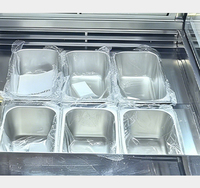 Congelador de Gelato RTK de Baja Temperatura con Enfriamiento por Aire, Vitrina de Helados Estilo Europeo, Equipo de Refrigeración 110V 60HZ