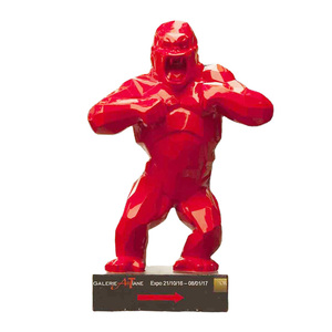 Grandes <span class=keywords><strong>de</strong></span> fibra <span class=keywords><strong>de</strong></span> vidrio gorila escultura <span class=keywords><strong>de</strong></span> personaje <span class=keywords><strong>de</strong></span> <span class=keywords><strong>dibujos</strong></span> animados Animal estatua - Product Image 1