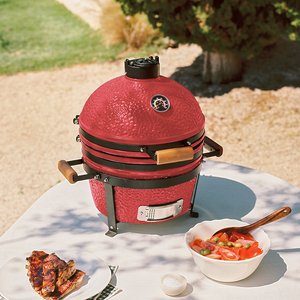 <span class=keywords><strong>Asador</strong></span> de Carbón Portátil SEB KAMADO de 16 Pulgadas, Color Verde, Parrilla de Cerámica para Cocina Exterior, Bodas y Fiestas - Product Image 5