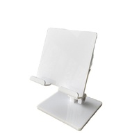 Support de téléphone portable carré en acrylique pliable, réglable en hauteur, avec base antidérapante, pour chambre et bureau (vente en gros)