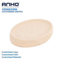 Ensemble d'accessoires de salle de bain en céramique moderne, beige doux, distributeur de savon, porte-brosse à dents, porte-brosse de toilette et porte-savon