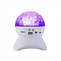 Projecteur musical USB multicolore en forme de boule magique en cristal arc-en-ciel pour KTV, scène et Noël