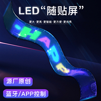 AtemId wasserdichter 16x144 LED-Bildschirm mit Bluetooth APP-Steuerung und USB für Aut ofens ter, Taschen und Motorräder