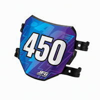 Plaque de numéro avant de course pour Surron Light Bee X S LBX Segway X160 X260 Moto électrique tout-terrain, cache-plaque de numéro brillant en PP