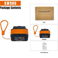 Escáner de Diagnóstico de Motor de Automóvil KONNWEI KW906 ELM327 Inalámbrico BT5.0 OBD2 OBDII, Herramienta de Diagnóstico para Automóviles
