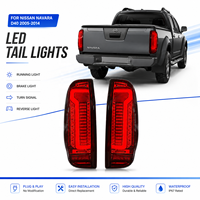 Pour Nissan Navara D40 2005-2014 : Ensemble de feux arrière, amélioration LED avec clignotants séquentiels, feux de freinage, feux de recul, Plug-and-Play