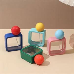 Trendy 4 Colors <b>Perfume</b> <b>Atomizer</b> Set Travel <b>Refillable</b> Spray Bottle Plastic Press Pump Container Cosmetic Packaging Custom Color - Product Image 1